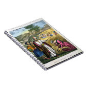 印刷される聖書からのBoazの分野のルース、 ノートブック (右側)