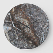 印刷される蟻の写真の群れ ラージ壁時計 (正面)