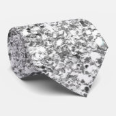 印刷される銀製のグリッター ネクタイ (ロール)