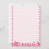 印刷できるバレンタインのパーティーのフライヤのテンプレート 招待状 (裏面)