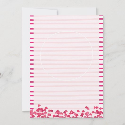 印刷できるバレンタインのパーティーのフライヤのテンプレート 招待状 (裏面)