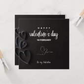 印刷できるバレンタインデーのカード カード (正面/裏面インサイチュ)