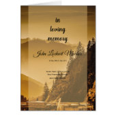 印刷できる葬儀のテンプレートのパンフレット (正面)