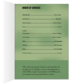 印刷できる葬儀のパンフレットのテンプレート (内側 (右))