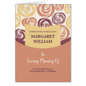 印刷できる葬儀のプログラムテンプレート (正面)