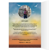 印刷できる葬儀のプログラムテンプレート (内側 (左))