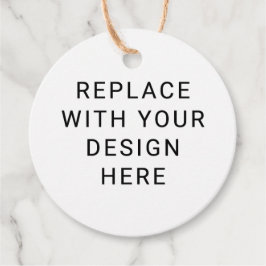 印刷のラウンドメッセージカード フェイバータグ