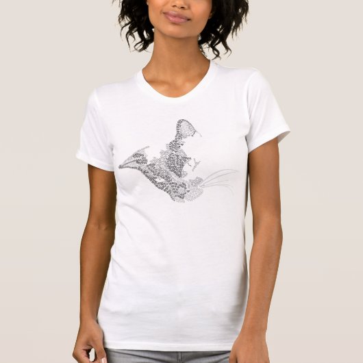 印刷の子猫 Tシャツ (正面)