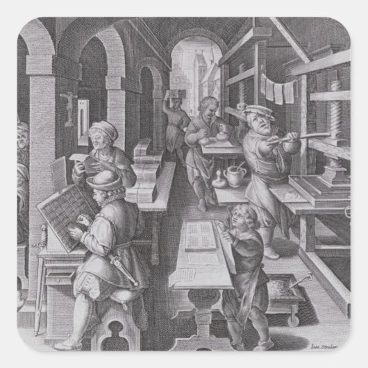 印刷の発達 スクエアシール (正面)