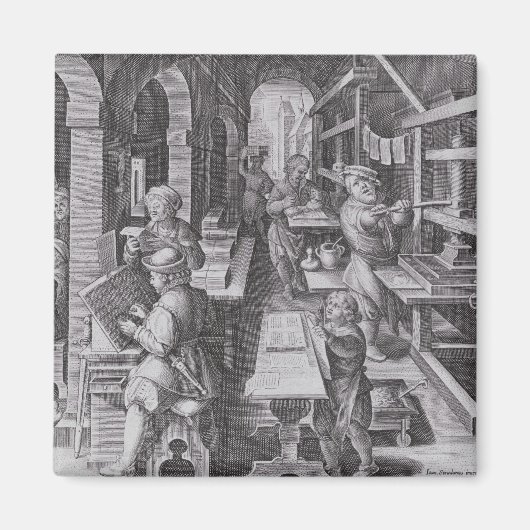 印刷の発達 マグネット (正面)