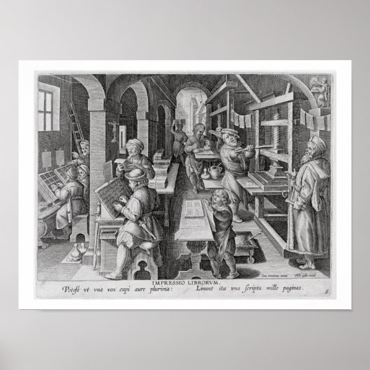 印刷の開発、プレート5 'Nova Re ポスター (正面)