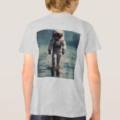 印刷よくはしゃぐされた子供のTシャツ:おもしろいデザイン トライブレンドTシャツ (裏面)