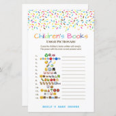 印刷アイスクリーム散布赤ちゃんシャワーゲーム (正面/裏面)