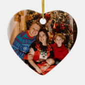 印刷カスタムセラミックハート形フォトオーナメント セラミックオーナメント (正面)