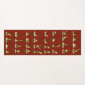 印刷カスタムポーズ付きヨガマット ヨガマット (正面(横))