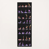 印刷カスタムポーズ付きヨガマット ヨガマット (正面)