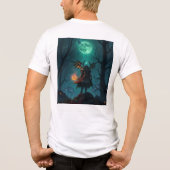 印刷カラフルされたメンズシャツ トライブレンドＴシャツ (裏面)