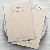 印刷クラフト素朴紙ネックレス表示カード