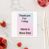 印刷サンキューナプキン スタンダードカクテルナプキン (インサイチュ)