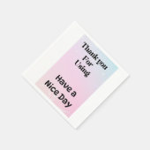 印刷サンキューナプキン スタンダードカクテルナプキン (角)