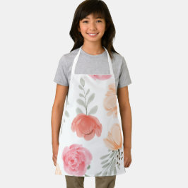 印刷シンプル児童学校 エプロン