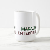 印刷パーソナライズされた済 コーヒーマグカップ (正面右)