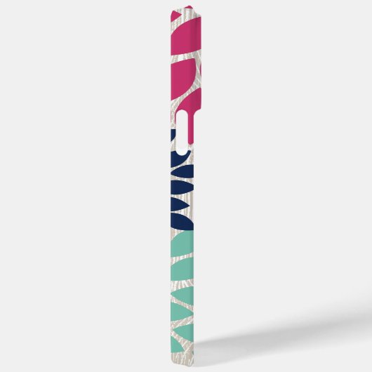 印刷フェイク木型菊フローラ Case-Mate iPhoneケース (裏面 / 右)