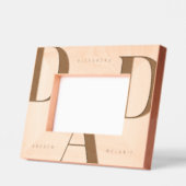 印刷ミニマルパパパーソナライズされた保管 レーザー彫刻フレーム (左)