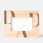 印刷ミニマルパパパーソナライズされた保管 レーザー彫刻フレーム (正面)