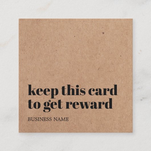 印刷モダンクラフト白黒美しいはっきりしたサロン ロイヤリティカード (正面)