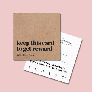 印刷モダンクラフト白黒美しいはっきりしたサロン ロイヤリティカード