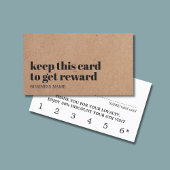 印刷モダンクラフト白黒美しいはっきりしたサロン ロイヤリティカード