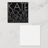 印刷モダンビジネスコンサルタント スクエア名刺 (正面/裏面)