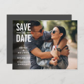 印刷モダン写真の日付の保存 ポストカード (正面/裏面)