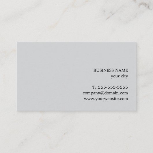 印刷モダンKraftグエレガントレーコンサルタント 名刺 (裏面)