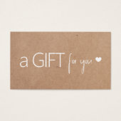 印刷ユニークされたエレガントクラフト白ハート (正面)