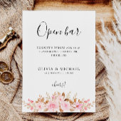 印刷可おもしろい能なバーの署名結婚、のバラ 招待状