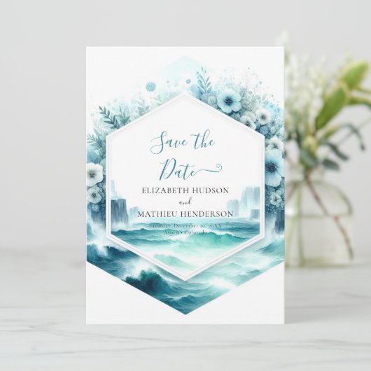 印刷可お洒落航海の能結婚 セーブザデート (スタンド正面)