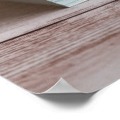 印刷可かわいらし能なシャビィ木箱の写真 ポスター (角)