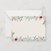 印刷可エレガント感謝してい能 ノートカード (裏面)