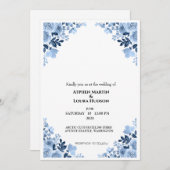 印刷可エレガント能な招待状モダン編集可能カスタム 招待状 (正面/裏面)