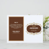 印刷可エレガント能な葬儀プログラムテンプレート (スタンド正面)