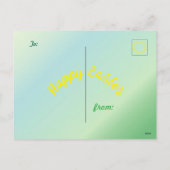 印刷可パーソナライズされた能なイースターカード シーズンポストカード (裏面)