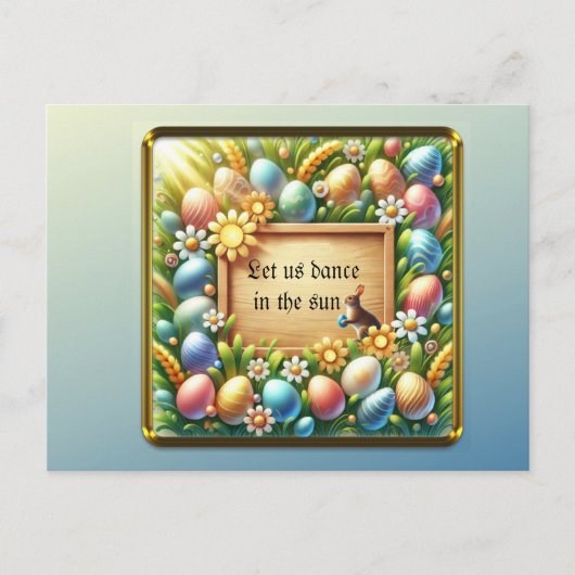 印刷可パーソナライズされた能なイースターカード シーズンポストカード (正面)