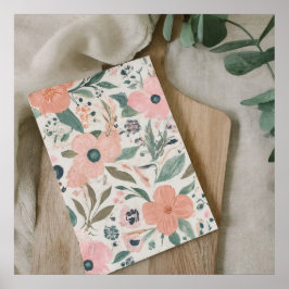 印刷可モダン能なフォトイラストレーションノート ポスター