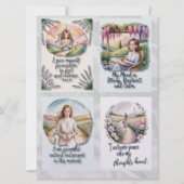 印刷可前向き能確認カードとInsta引用文 シーズンカード (正面)