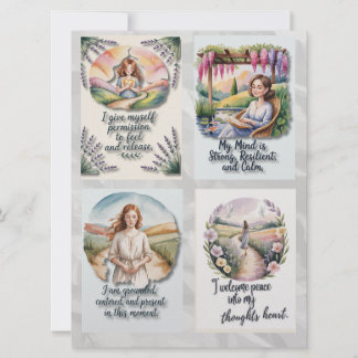 印刷可前向き能確認カードとInsta引用文 シーズンカード