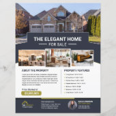 印刷可実在能エステートフライヤーテンプレート (正面)