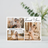 印刷可感謝してい能とデジ結婚タルのフォトカード 招待状 (スタンド正面)