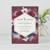 印刷可素朴能なブルゴーニュ セーブザデート (スタンド正面)